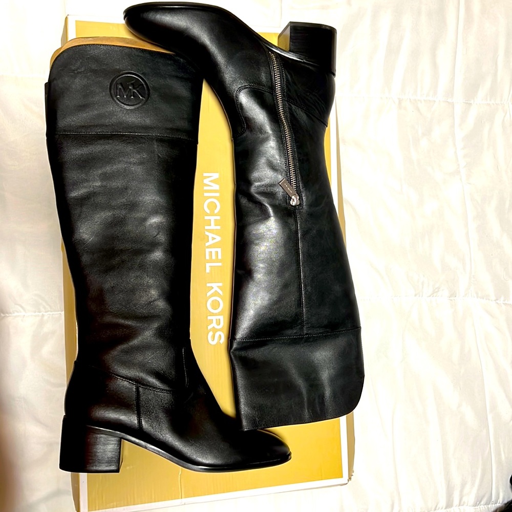 Michael Kors -Dylan Leather boots - Picture 1 of 6